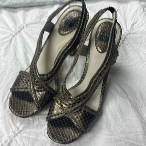 Frye 4 inch sandals gently worn